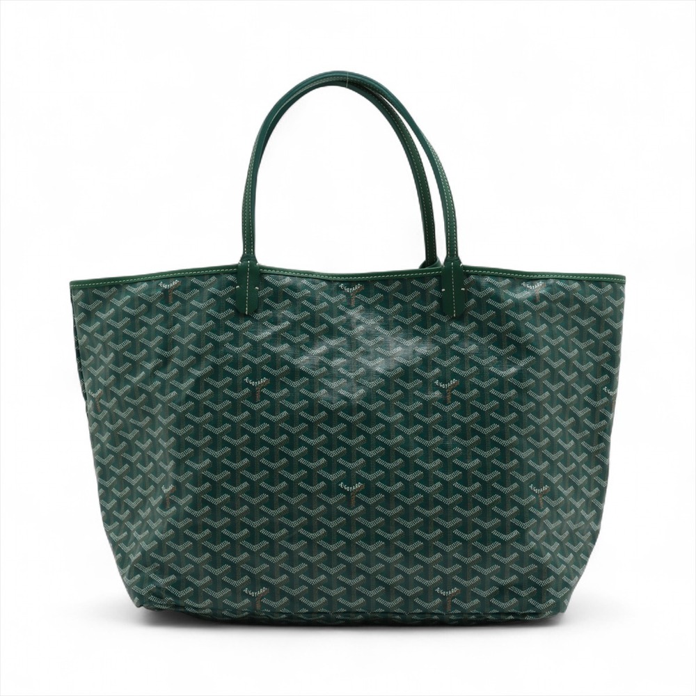 Goyard Saint Louis Leather Tote Bag Green